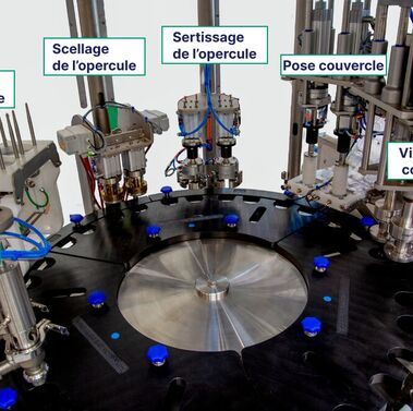 Vue intérieure de la machine
