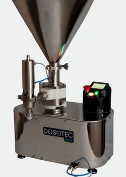 Doseuse de table DOSOTEC : Vanne à clapet pneumatique avec sortie interchangeable (buse, grille…)