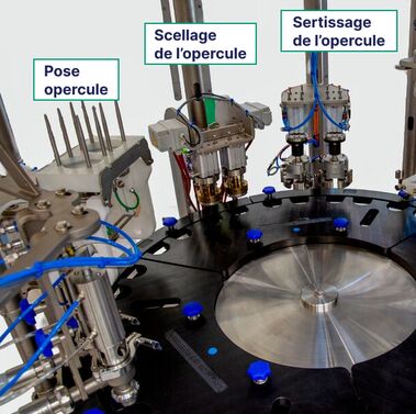 Operculage scellage et sertissage des pots