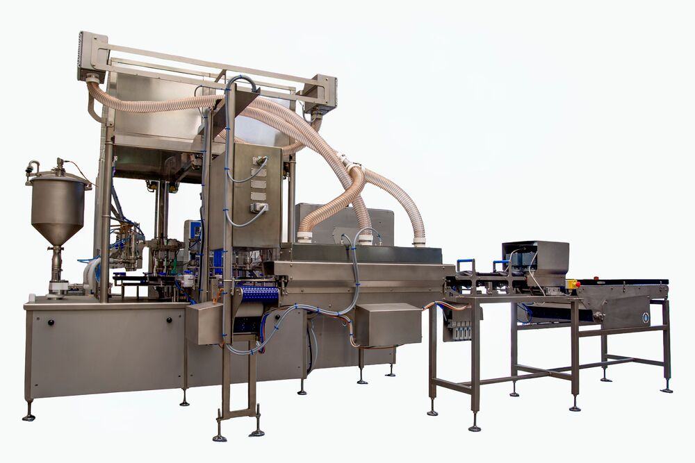 Ligne de conditionnement pour produits laitiers